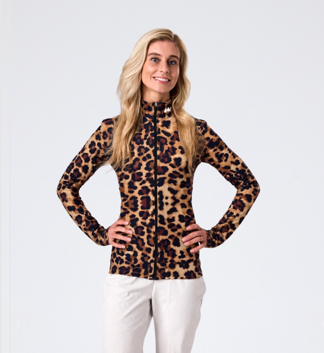 Mountain Hero Rugbeschermer Wintersport Dames - Uitwisselbare Beschermingspad - Snow Leopard - Maat M Tall