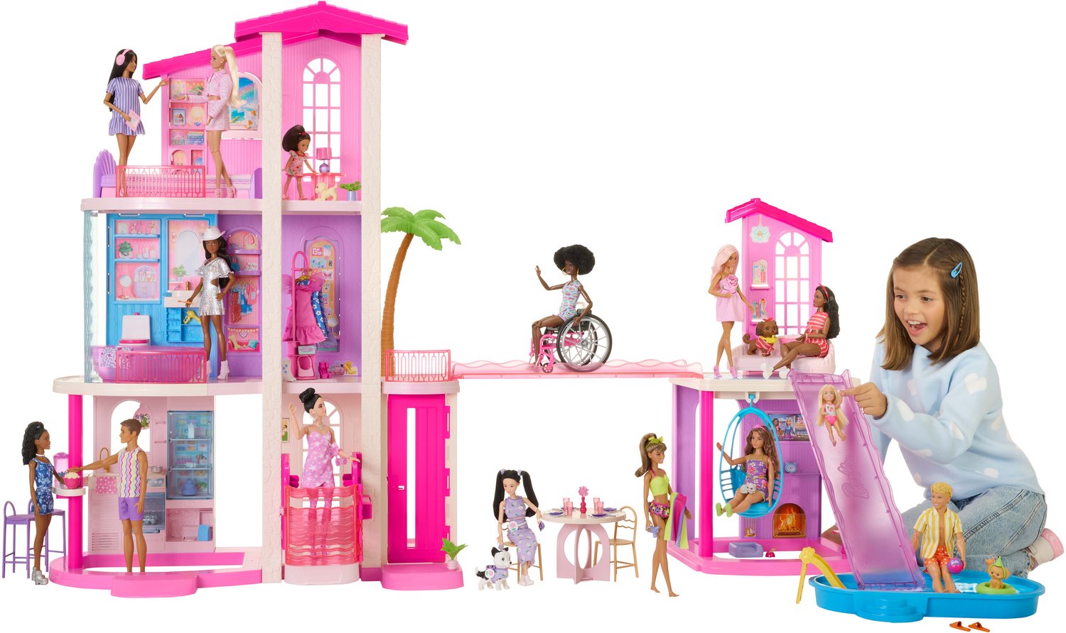 Barbie Droomhuis Poppenhuis - Meer dan 65 onderdelen - inclusief meubels — afbeelding 5
