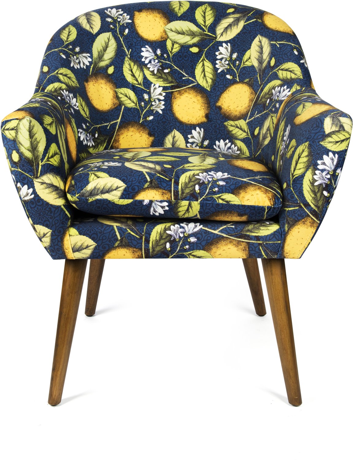 Excelsa Fauteuil Excelsa Boboli 70,5x65x83 cm Hout En Polyester Veelkleurig