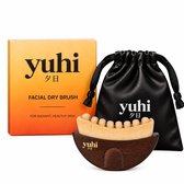 YUHI - Gezichtsborstel - Dry Brush Gezicht & Lichaam - Incl. Giftbox & Pouch - Hout - Lymfedrainage - Gezichtsborstel Lymfe - Lymphatic Drainage Massager - Face Massager - Kaaklijn Sculpting - Wallen & Cellulitis - Dry Brushing Huidborstel