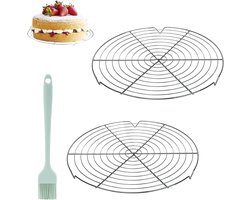 Round Cooling Grate, 2pcs Cooling Grate, 30cm Round Cake Grate, Stainless Steel Cake Grate, Cooling Grate, Cake Cooler, Kitchen Accessories, for Bakin