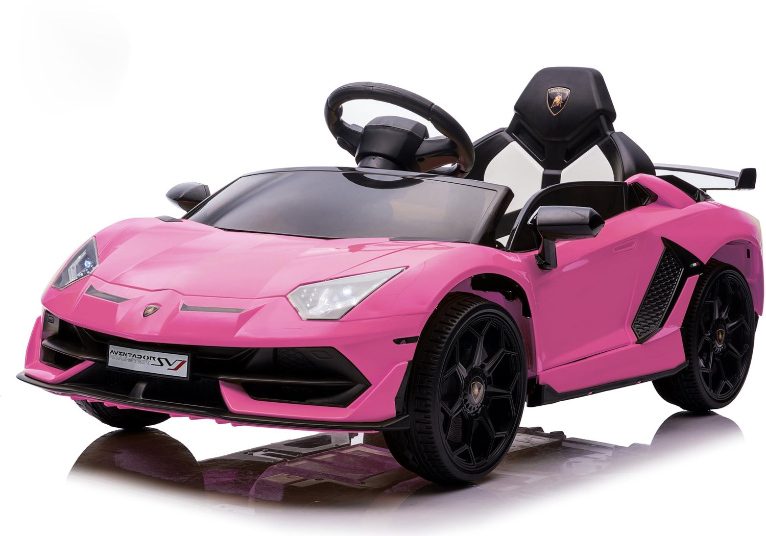 SnelShoppen - Elektrische Auto voor Kinderen 12V - Dubbele Motor 25W - Hydraulische Deuren - Veilige Afstandsbediening - Roze - Voor Kinderen van 3 to