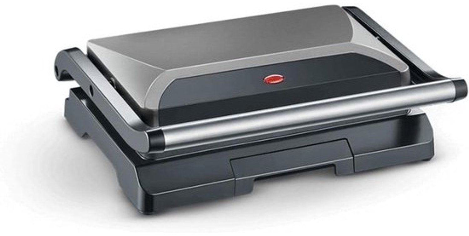 Croque-monsieurtoestel - tostiapparaat - instelbare temperatuur - vergrendelclip - tosti-ijzer - uitklapbare contactgrill - voor 2 tosti's - paninigrill - antiaanbaklaag - sandwichmaker