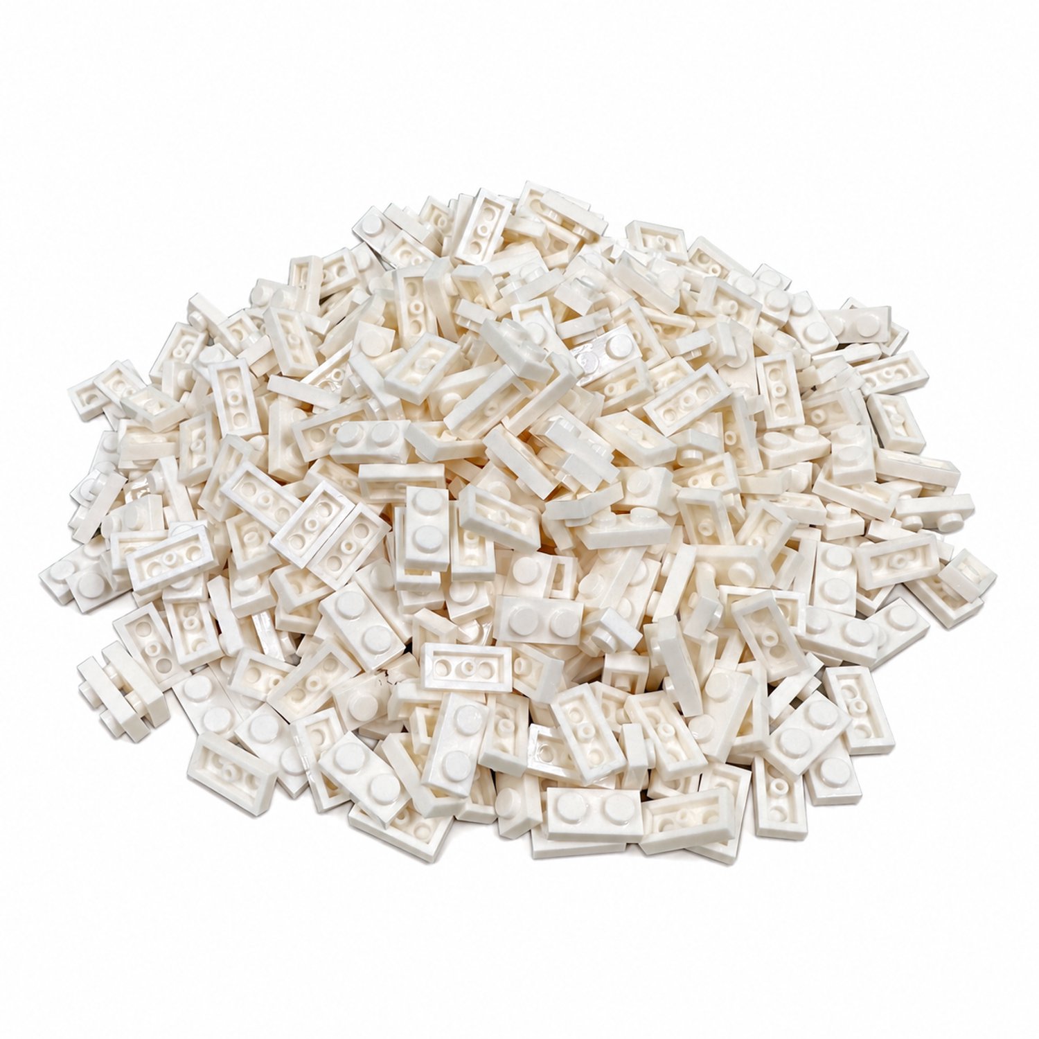 300 Bouwstenen 1x2 plate | Wit | Compatibel met Lego Classic | Keuze uit vele kleuren | SmallBricks
