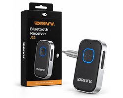 Drivv. Bluetooth Receiver - 16 uur draadloos - BT 5.0 - 3.5mm AUX - Bluetooth Ontvanger - Bluetooth Receiver Auto