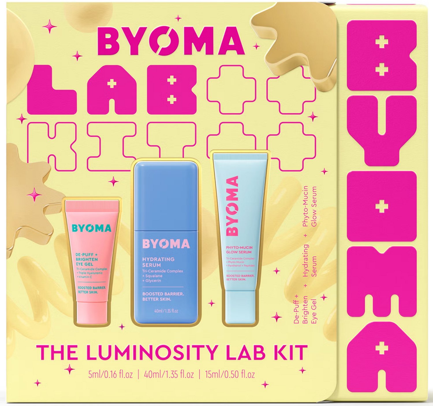 BYOMA The Luminosity Lab Kit - Huidverzorgingsset - 3-delig - 60 ml