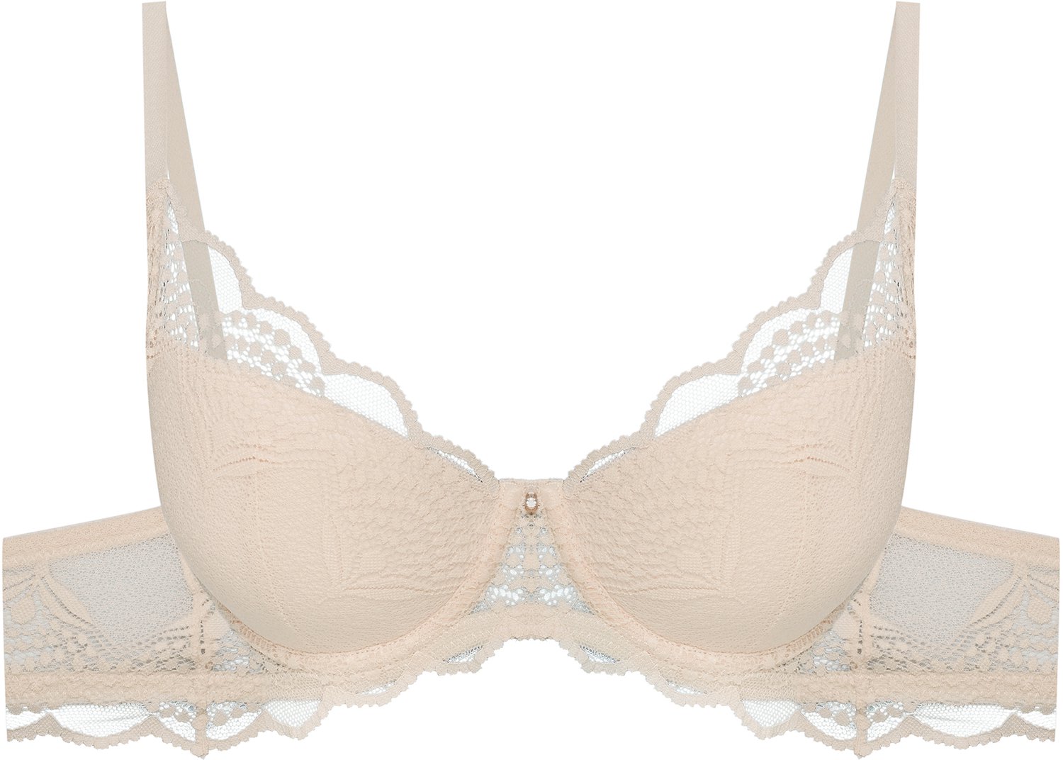 ESOTIQ Song - Push-upbeha - Beige - Kanten details - Uitneembare vullingen
