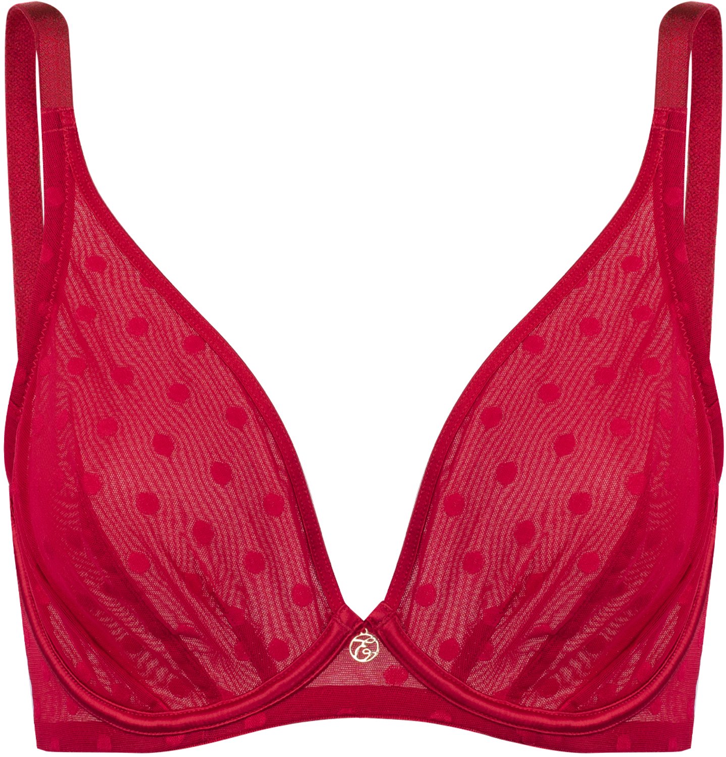 ESOTIQ Izzie - Zachte beha - 80E - Rood - Gestipt mesh