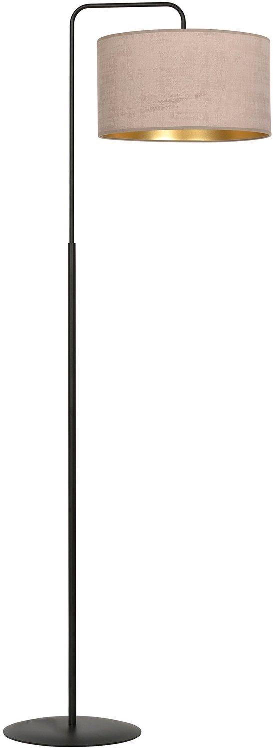 Emibig Norddjurs vloerlamp gebogen roze rond 1x E27 - Perfecte verlichting voor jouw interieur