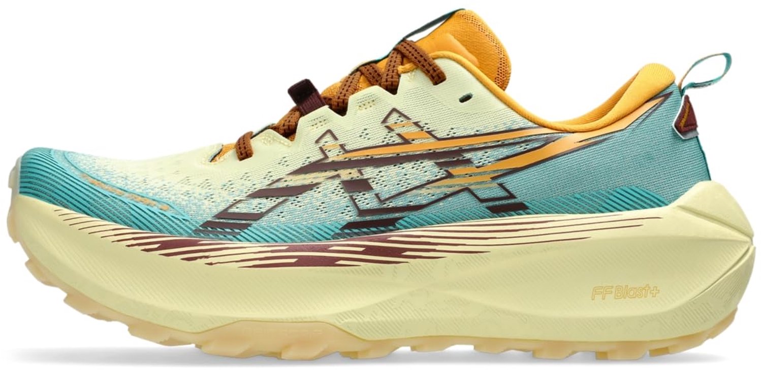 ASICS Trabuco MAX 4 Trailrunningschoen Wheat /Dark Planet Geel