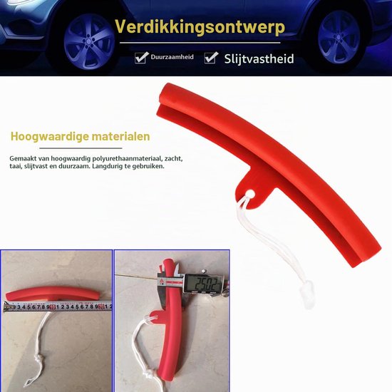 6 stuks velgenbeschermers, bandenmontage velgrandbescherming, rubberen velgenbeschermers voor alle gangbare — afbeelding 4