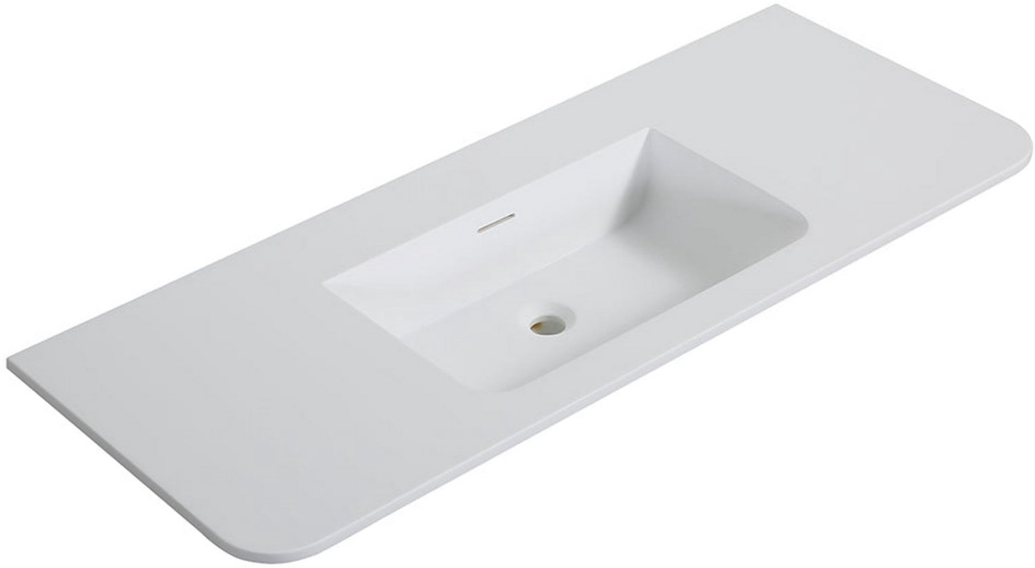 Wiesbaden Laro Wastafel zonder Kraangat 120 x 48 cm - Mat Wit