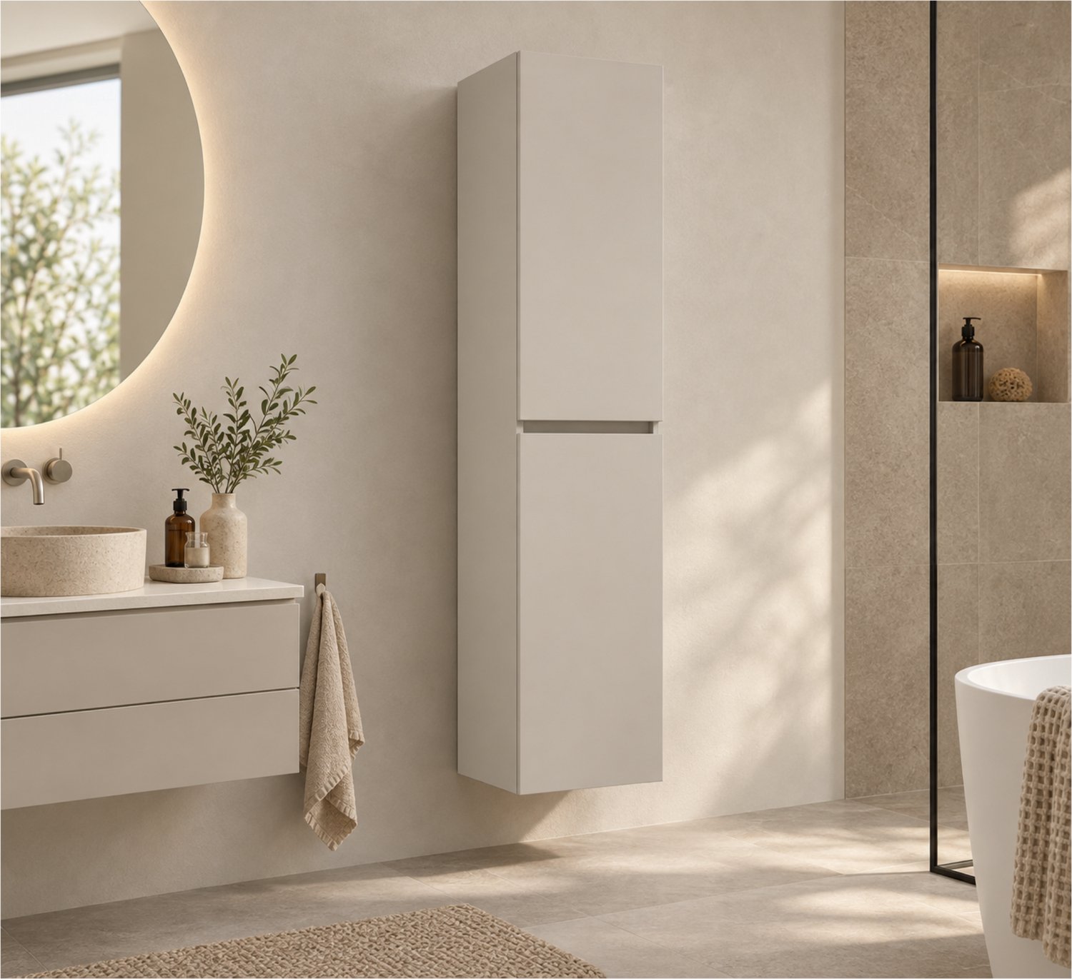 Wiesbaden Alvara Kolomkast - 160x35x35cm - Cashmere