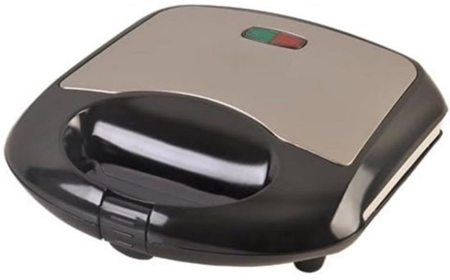 Croque Monsieur Toestel - Tosti Apparaat - Instelbare Temperatuur - Vergrendelende Clip - Tosti IJzer - Uitklapbare Contactgrill - Kleine Tosti Apparaat Voor 2 Tosti's - Panini Grill - Antiaanbaklaag Toaster Grill - Sandwichmaker