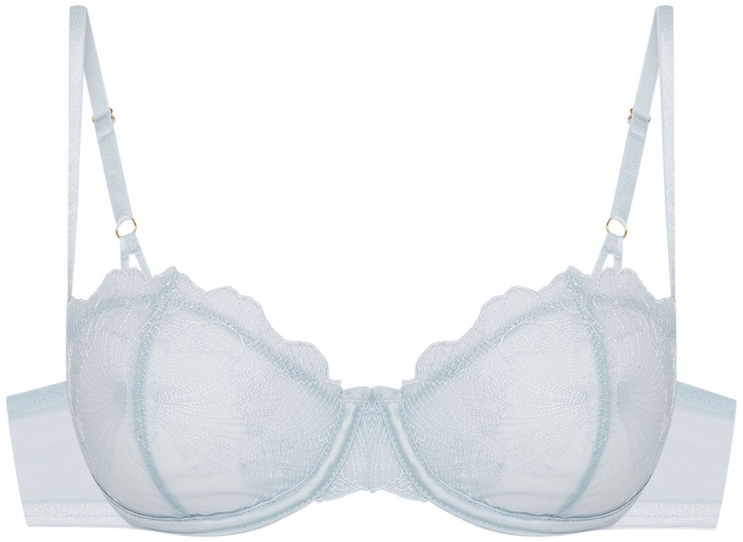 ESOTIQ Bluey - Zachte beha - Lichtblauw - 75C - Geborduurde mesh