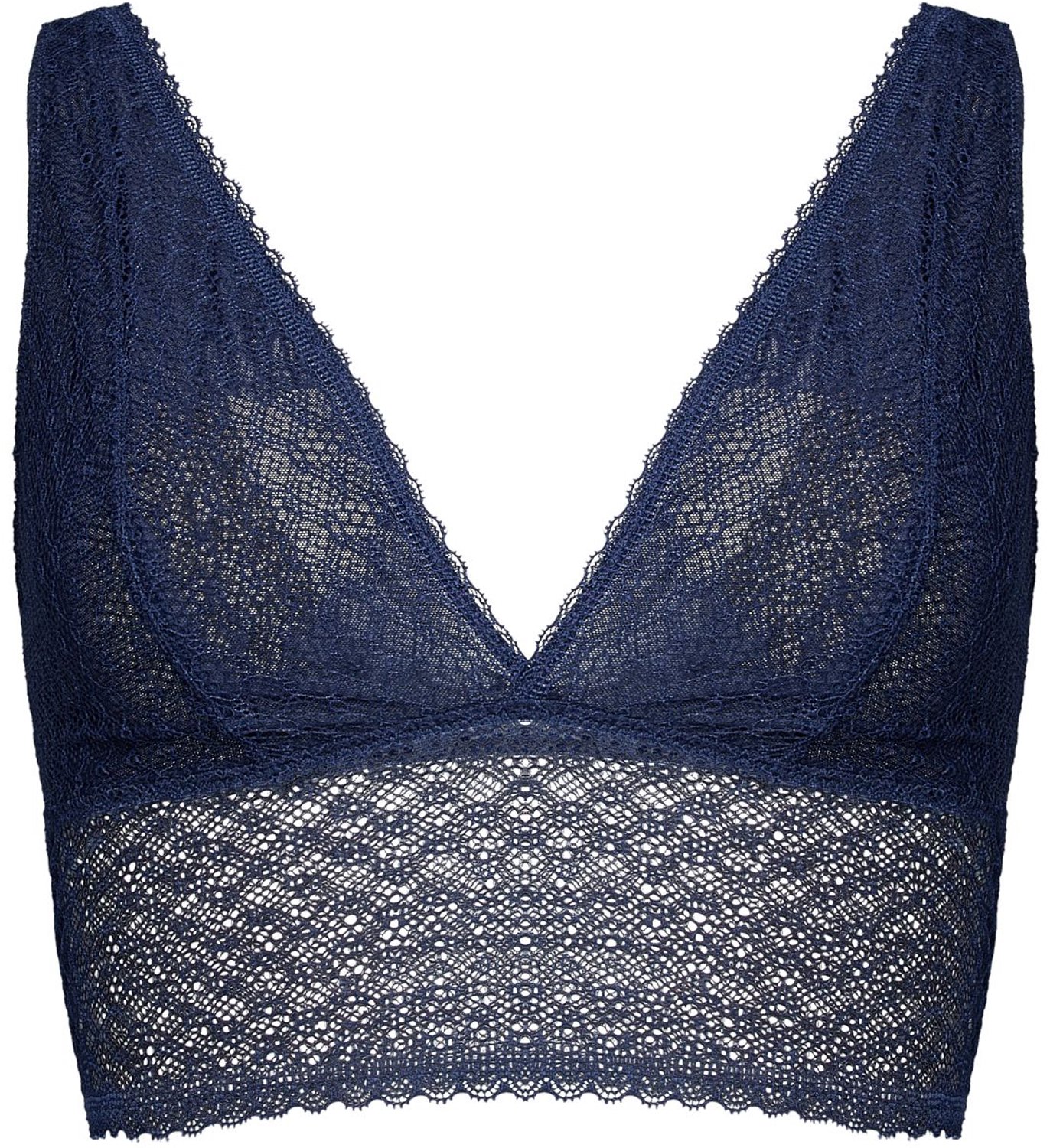 ESOTIQ Bloovii Cambria - Bralette - Marineblauw - Kant - Zonder beugel