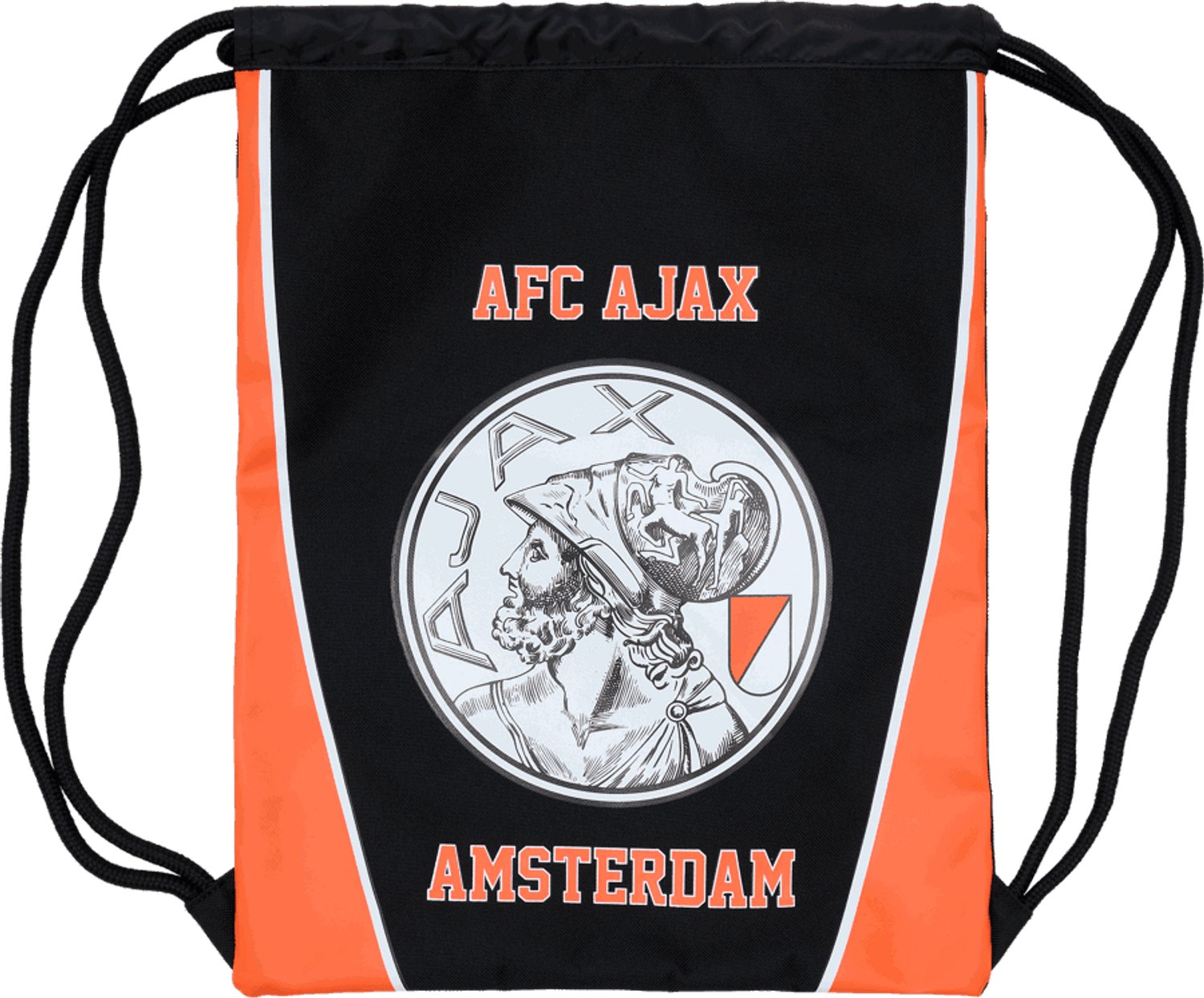 Ajax-gymtas zwart oranje