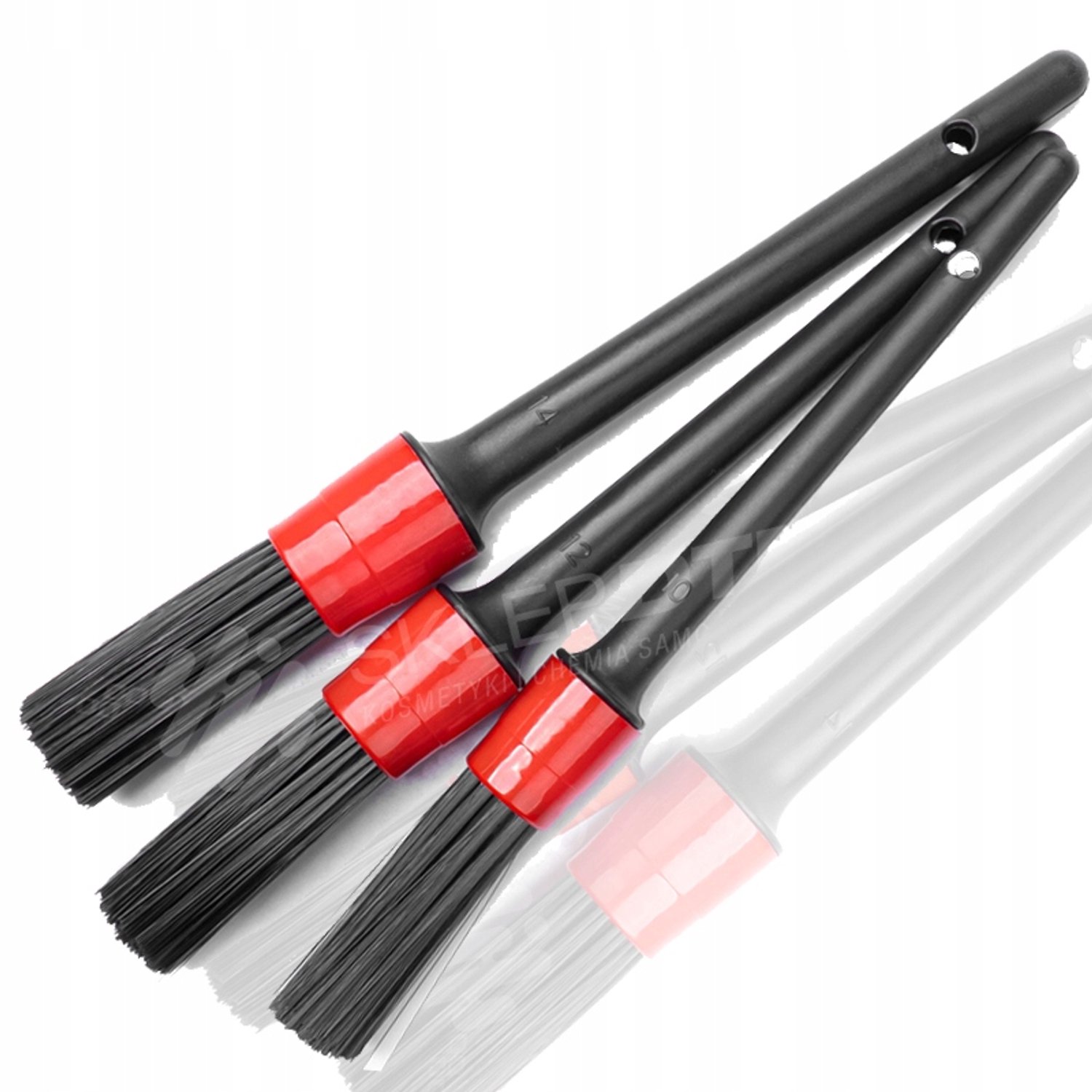 Detailing Penseel Set - 3 Stuks voor Auto Interieur & Exterieur