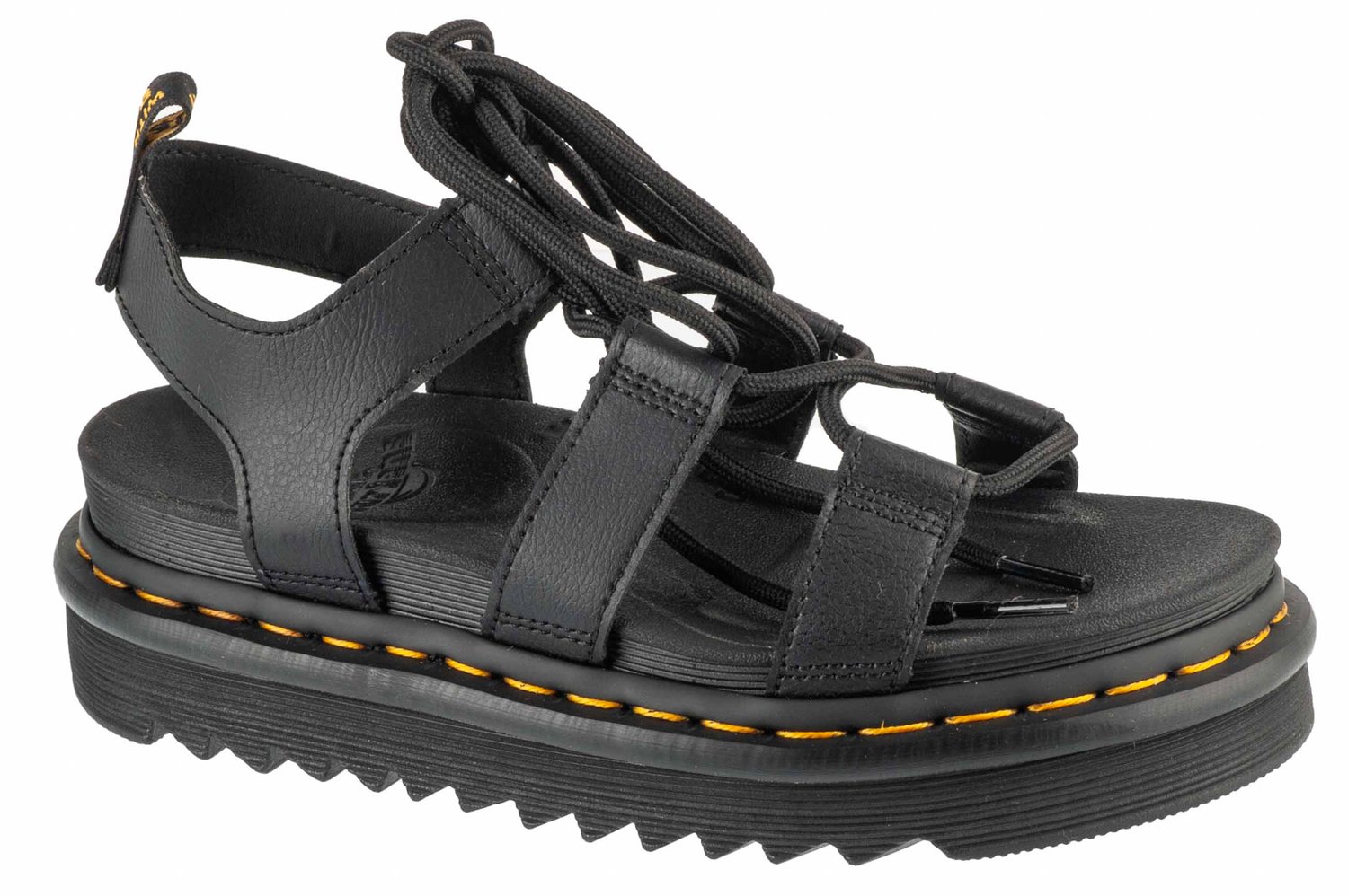 Voss Quad Platform Sandals Wo Flat Sandals Zwart