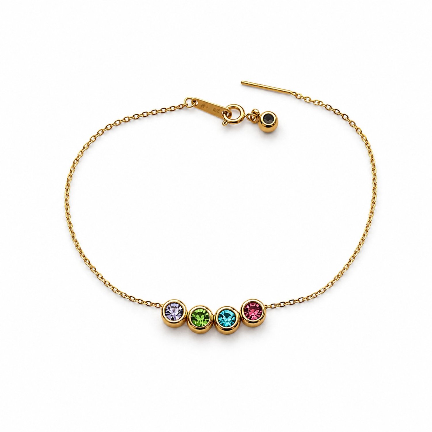 Geboortesteen Armband Goud