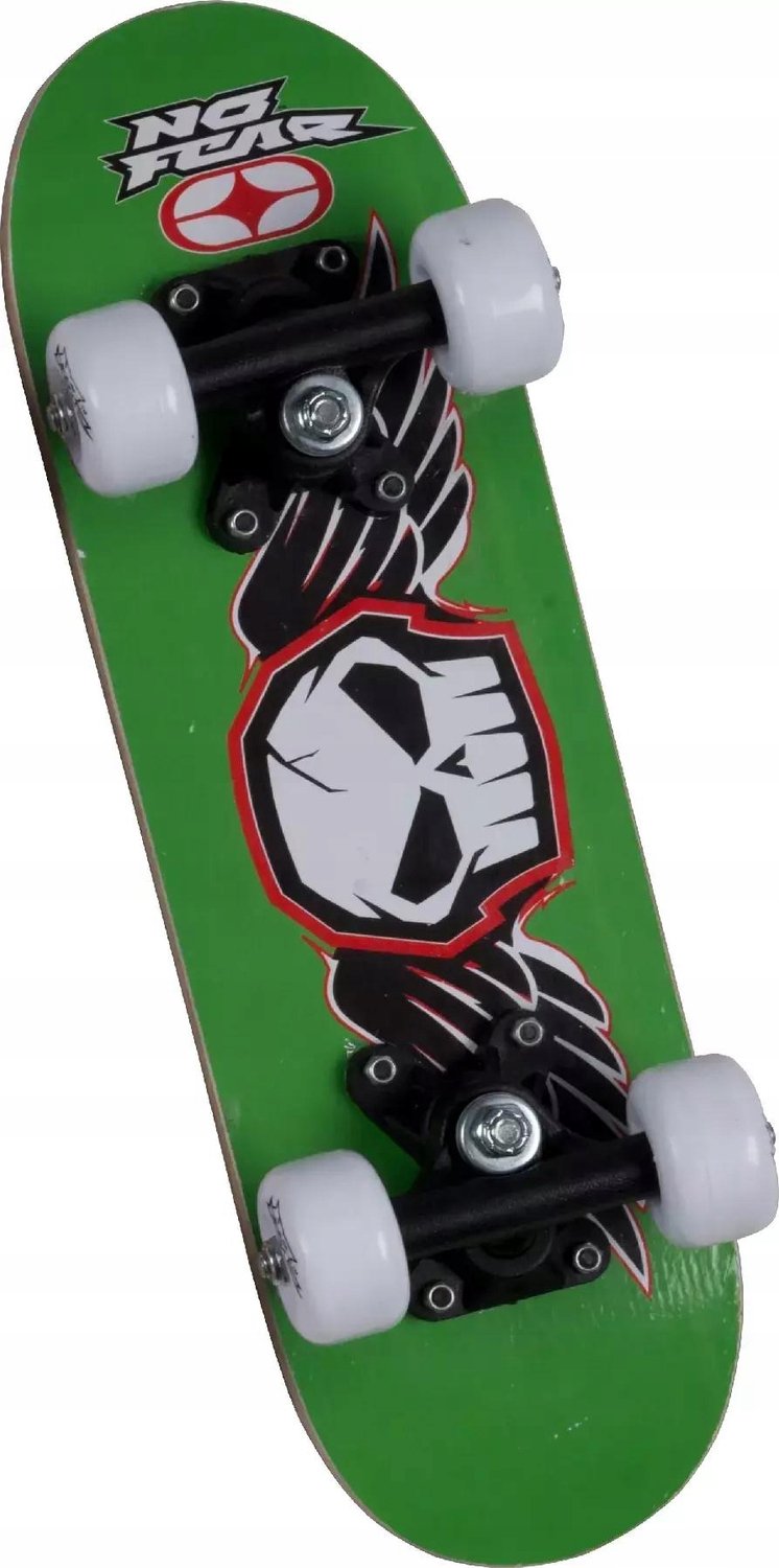 Mini skateboard voor kinderen 9 lagen 43x13cm stevig en leuk Groen