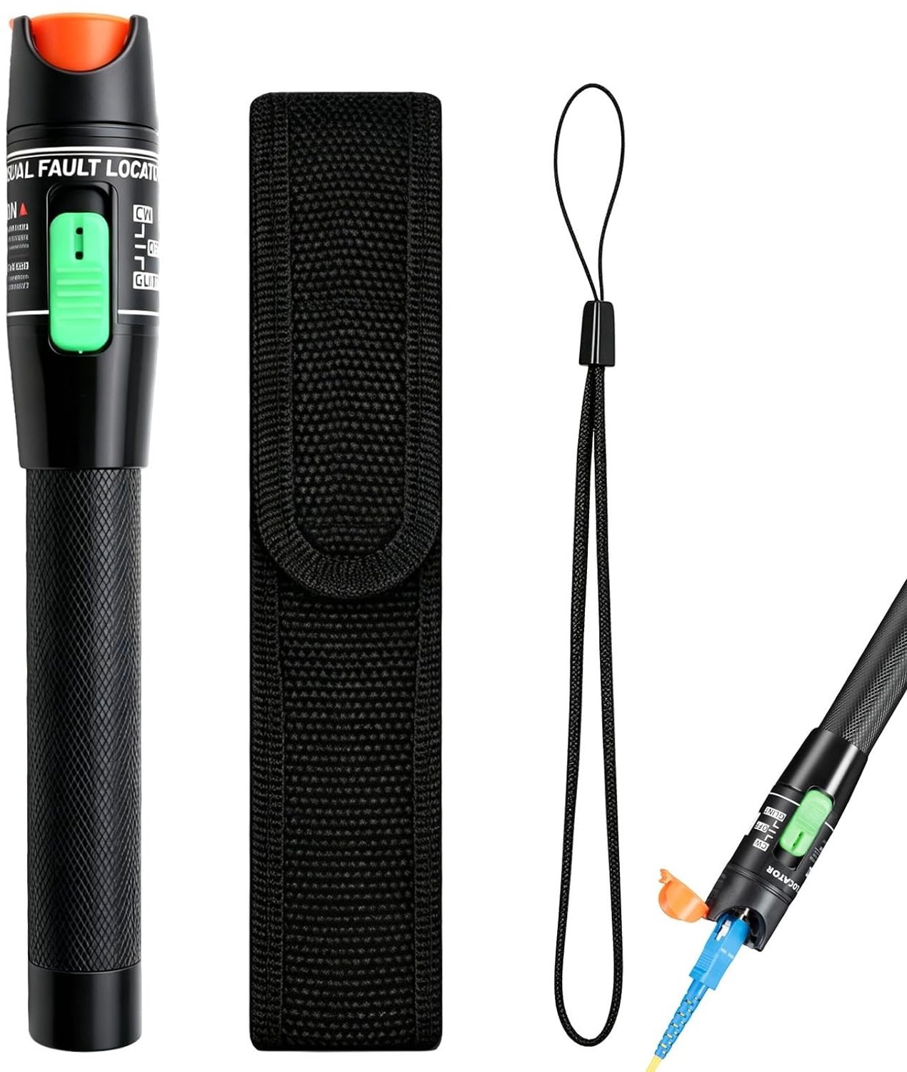 Optische Foutdetector met 30mW Vermogen en 30KM Bereik - Fiber Optic Kabel Tester met 2.5mm Aansluitingen, Eenvoudige Bediening en Penvormig Ontwerp