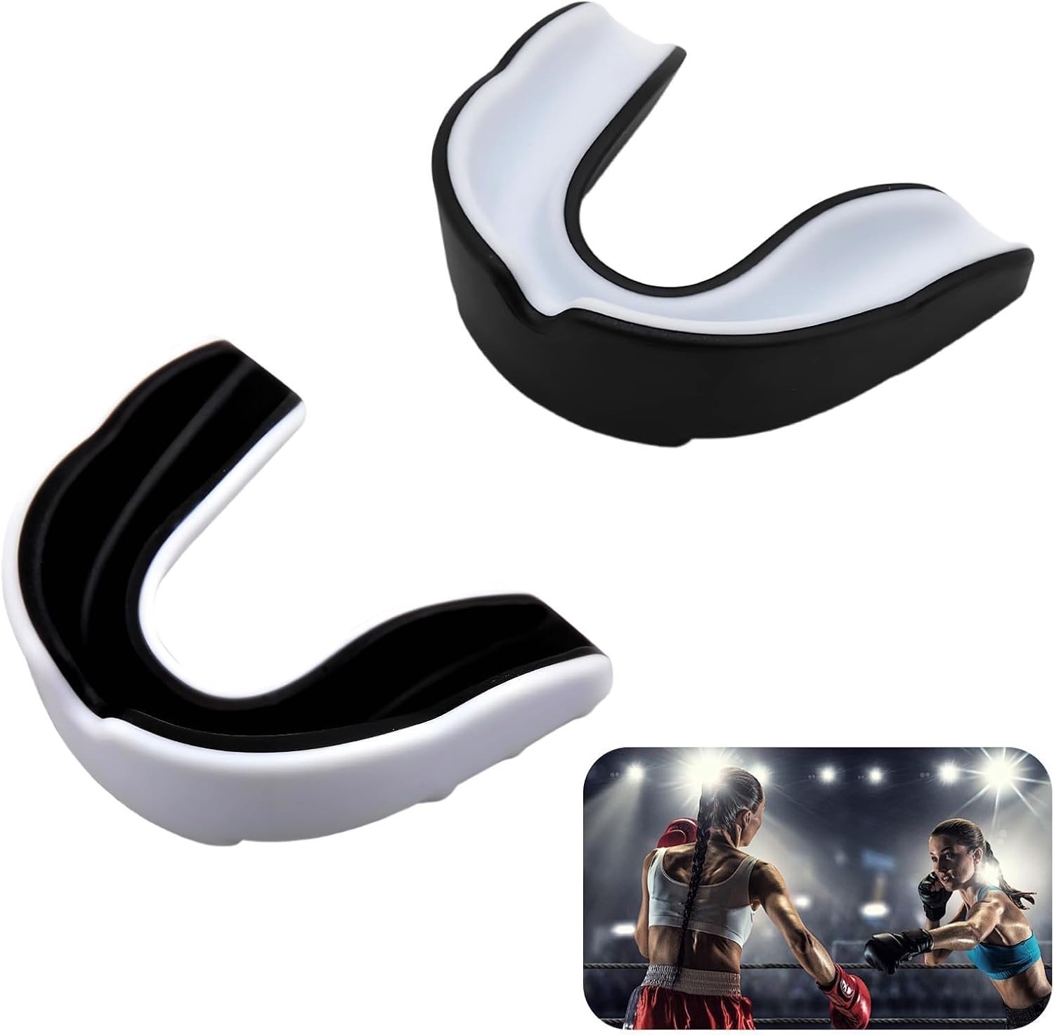 Mondbeschermer voor volwassenen, perfect voor MMA, boksen, rugby, hockey en vechtsporten, verstelbare pasvorm, optimale bescherming en comfort