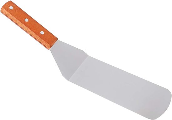 Kookspatel set, 3 stuks, anti-aanbaklaag antislip spatels voor Tamagoyaki, pizza, biefstuk, groen en oranje, keukengerei, voedselveilig — afbeelding 4