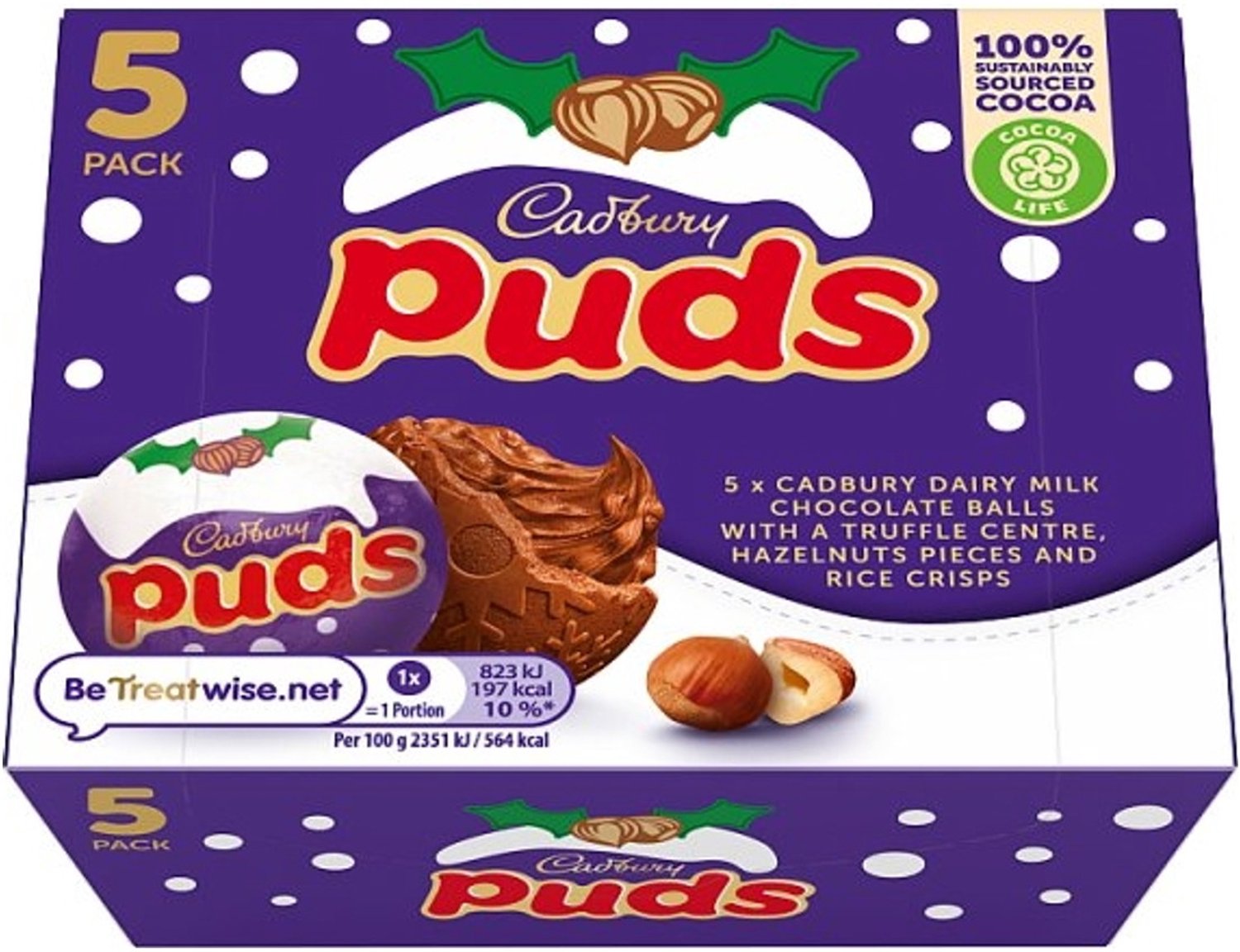 Cadbury Puds - Engelse chocolade - 12 x 175 g