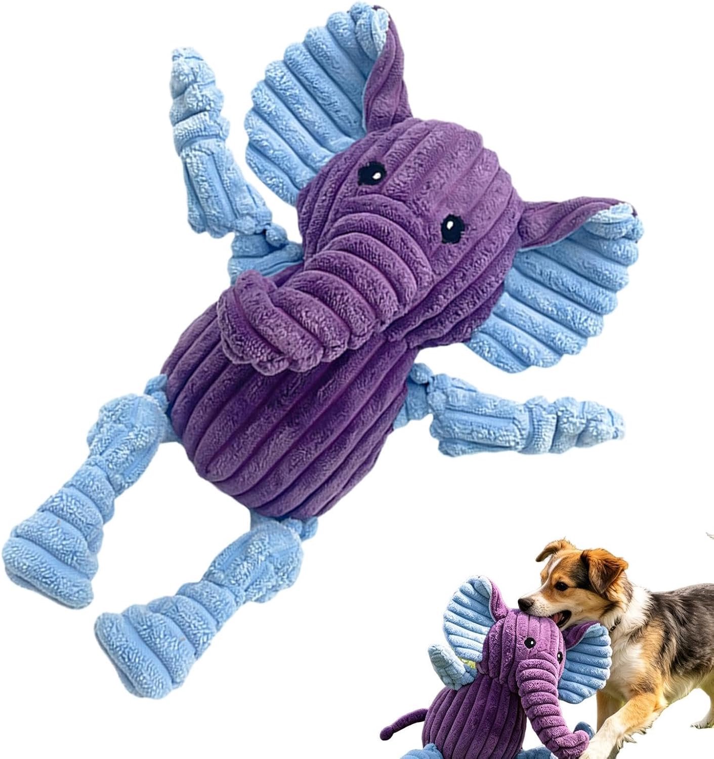Piepspeelgoed Pluchen diervorm voor spelende puppy