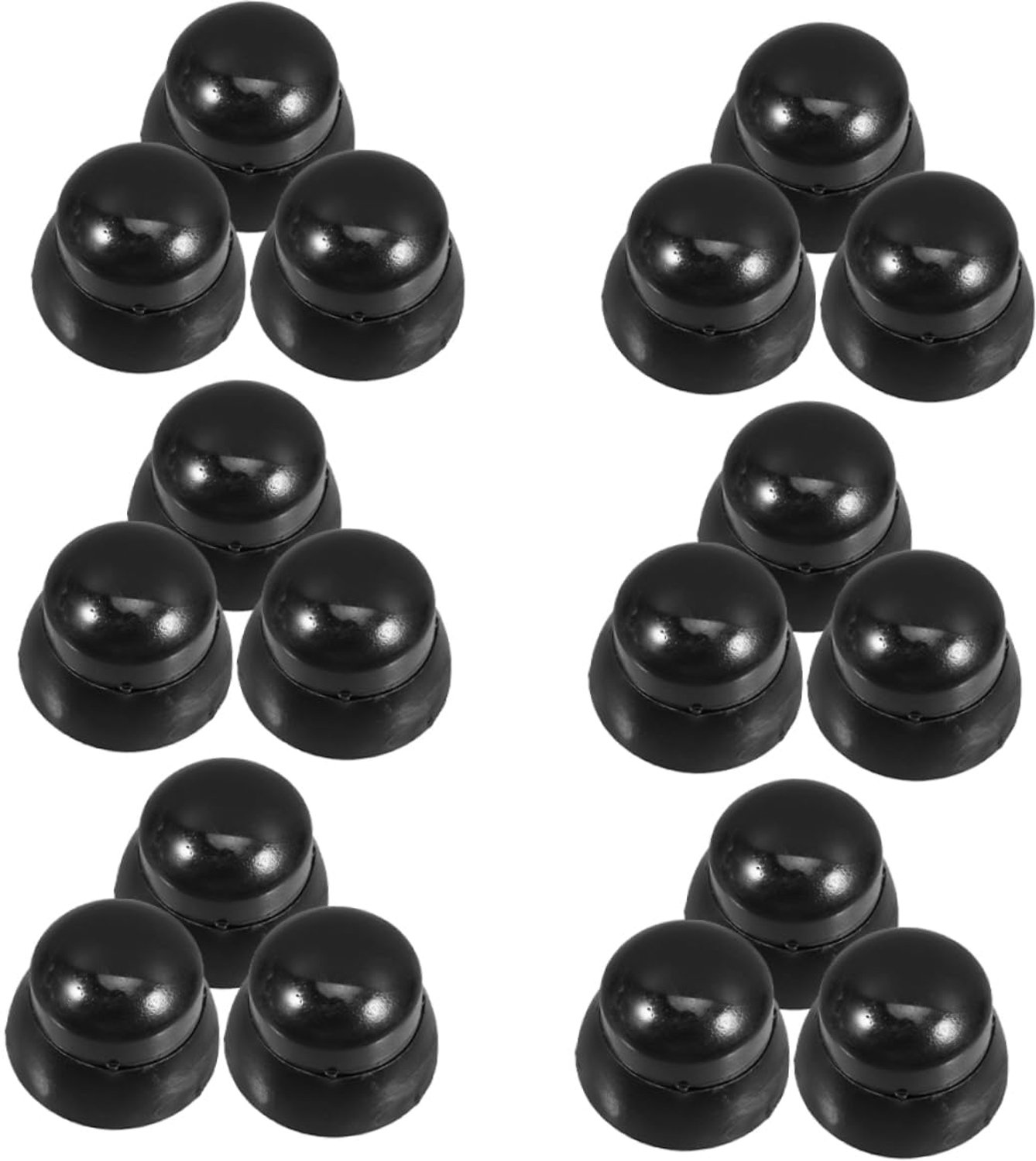 20 Stuks Speeltoestel Moerdoppen Zwart Duurzame Plastic Beschermkappen voor Schroeven Veilige Gemakkelijk Vervangbare Afdichtingen voor Buitenspeelplekken