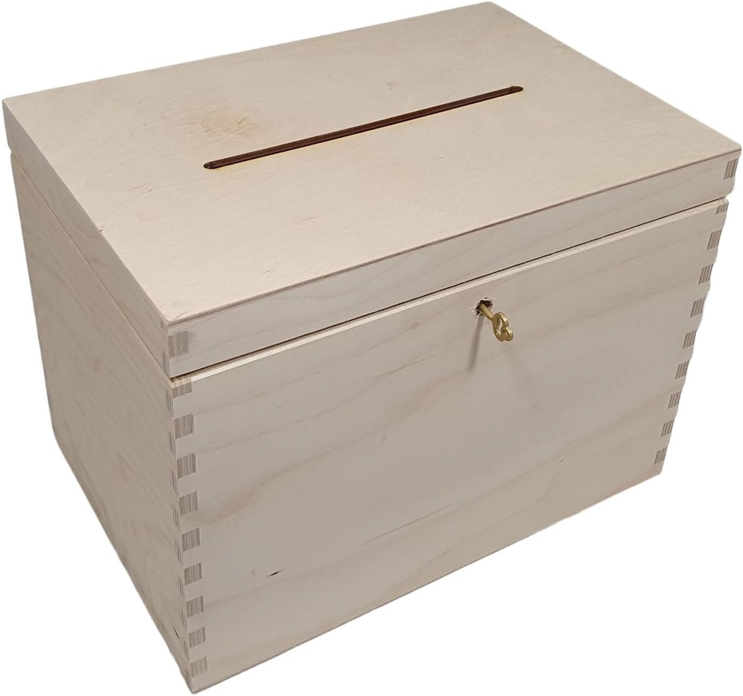 Houten enveloppenkist met slotje