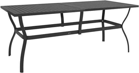 Antraciet 190x80x72 cm staal lattendesign — afbeelding 5