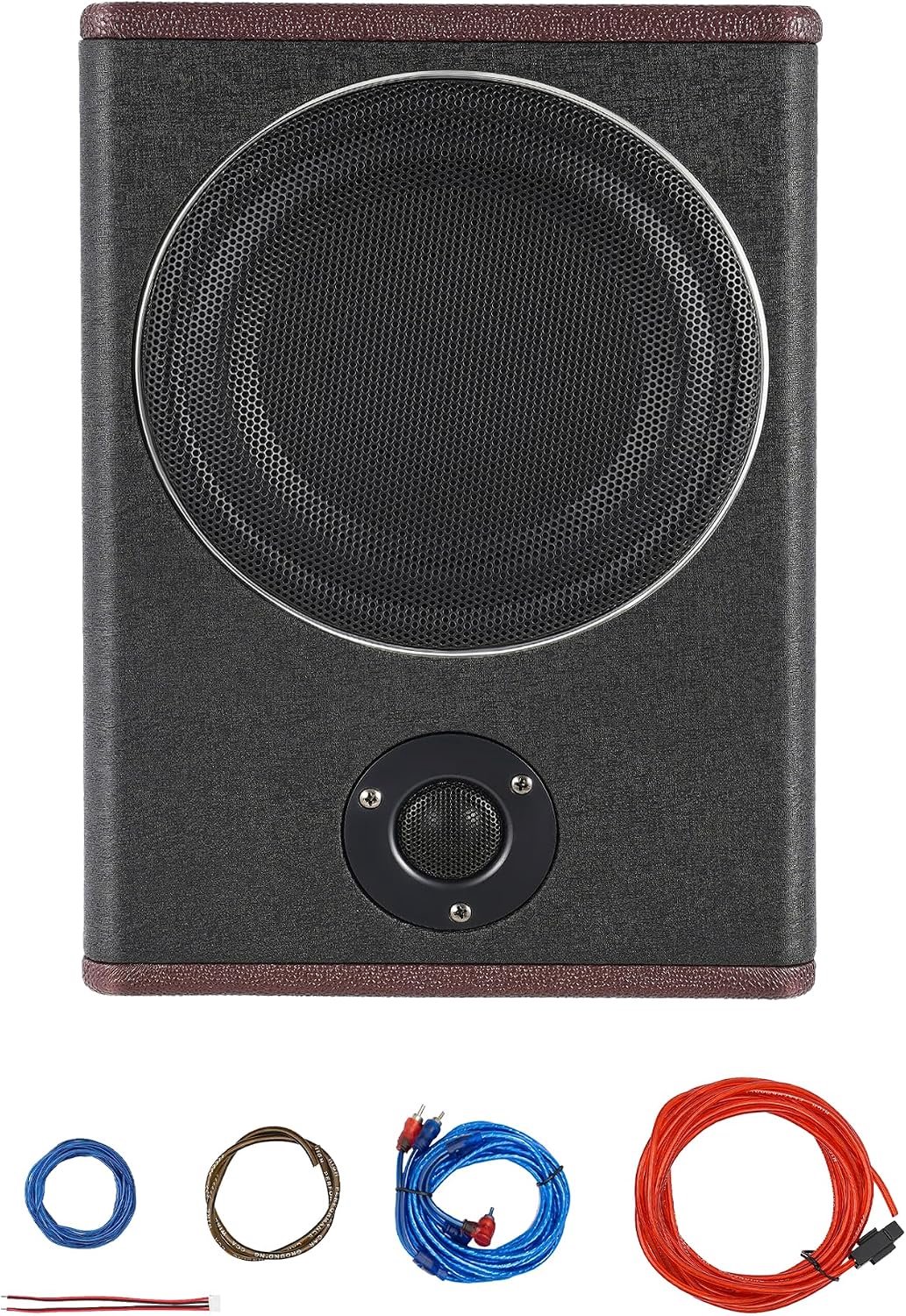 8 inch, 600 W, 12 V, actieve subwoofer, auto, platte subwoofer, underseat, bas, actieve passieve auto, bas, high power speaker bas luidspreker