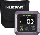 Huepar Digitale Hoekmeter – Inclinometer ±0,1° Nauwkeurigheid – VA LCD Display – Magnetische Basis – 0-90° & 0-180° Meetbereik – Valbestendig – Absoluut & Relatief Meten – DL141