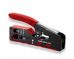 Merkloze Netwerkkrimptang RJ45 RJ11 RJ12 3-in-1 met Stripper