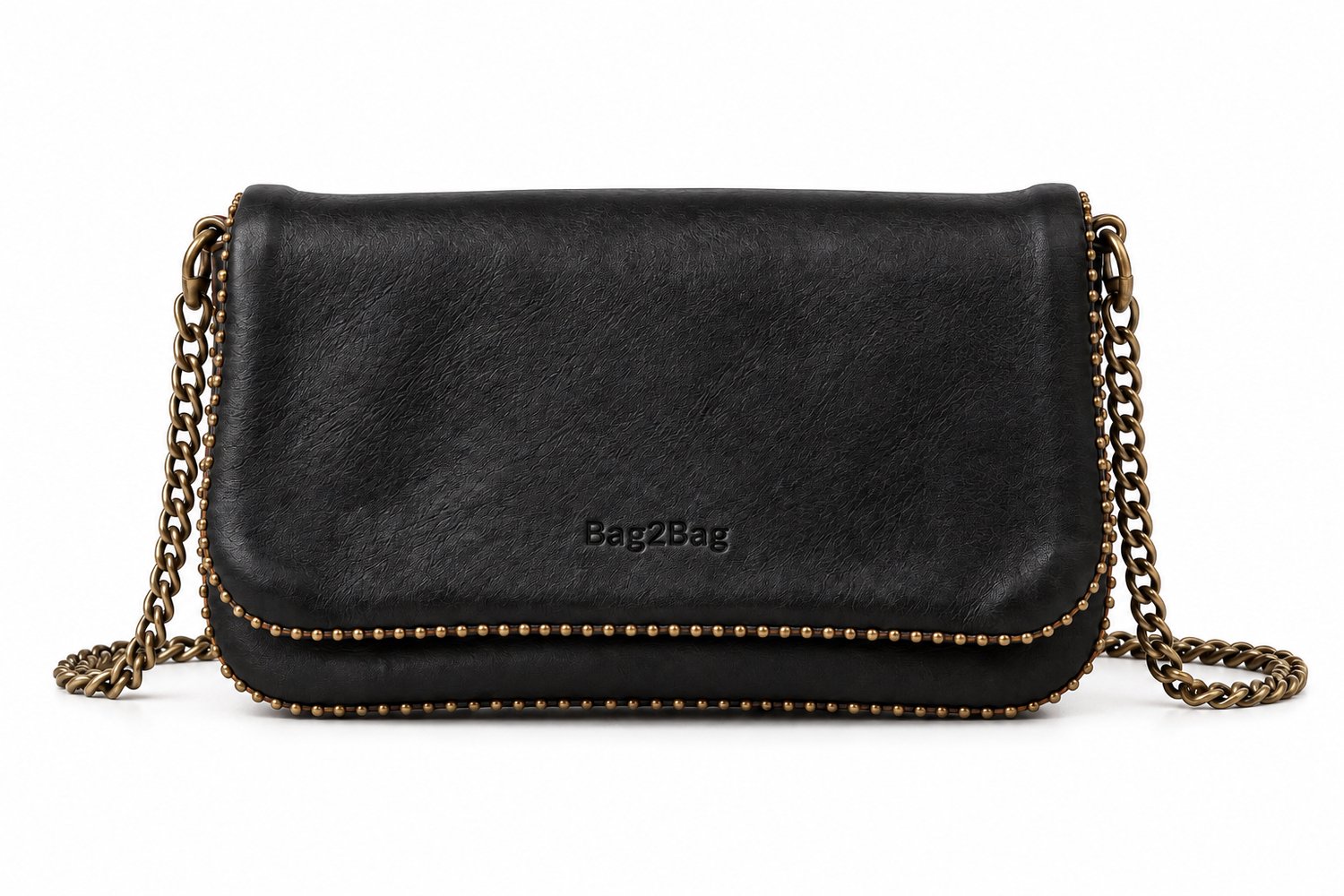 Bag2Bag Frost Tasje met Ketting - Zwart