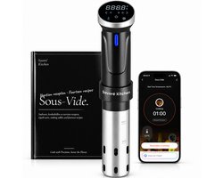Savoré Kitchen Sous Vide Stick met App & WiFi - 1100W - ±0,5°C Precisie - voor Pannen van 6-12 Liter - incl. Kookboek