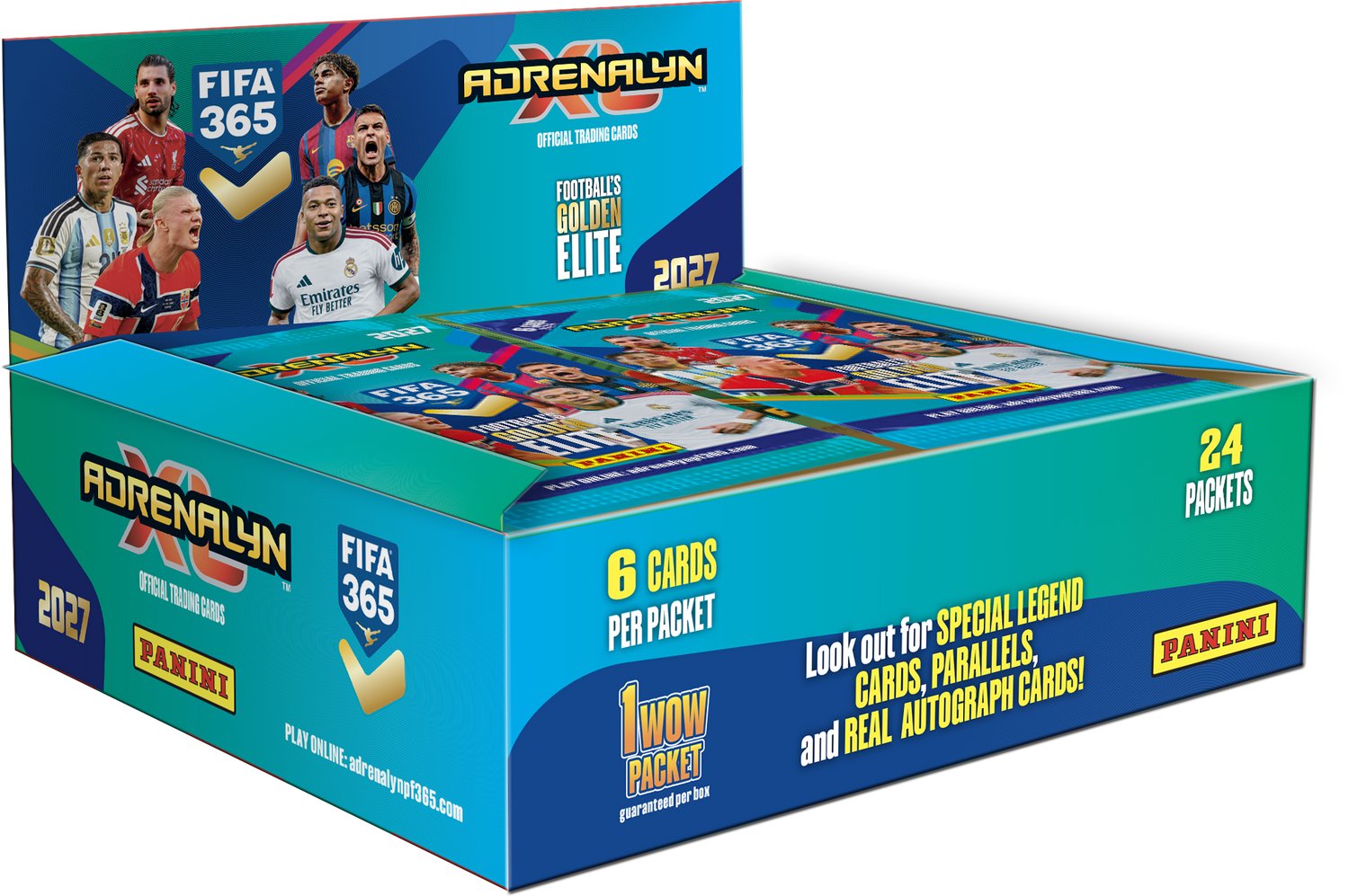 Panini TCG | Adrenalyn XL FIFA 365 26/27 Booster Display 24 Boosters | 144 Voetbalkaarten | Trading Cards