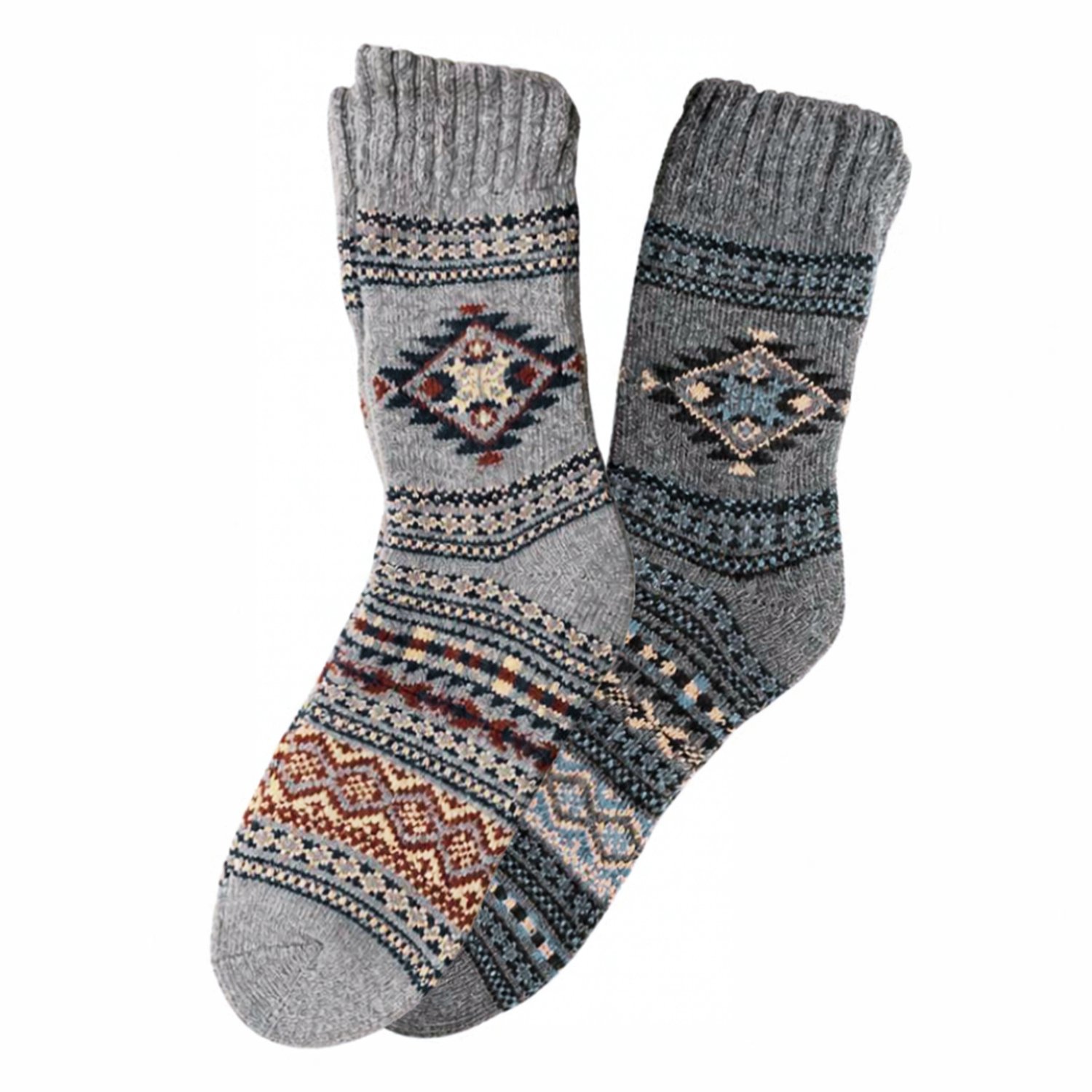 green-goose® Alpaca Sokken | Heren | Grijs | 2 Paar | 100% Alpaca Wol | Maat 43-46 | Heerlijk Warm en Rekbaar