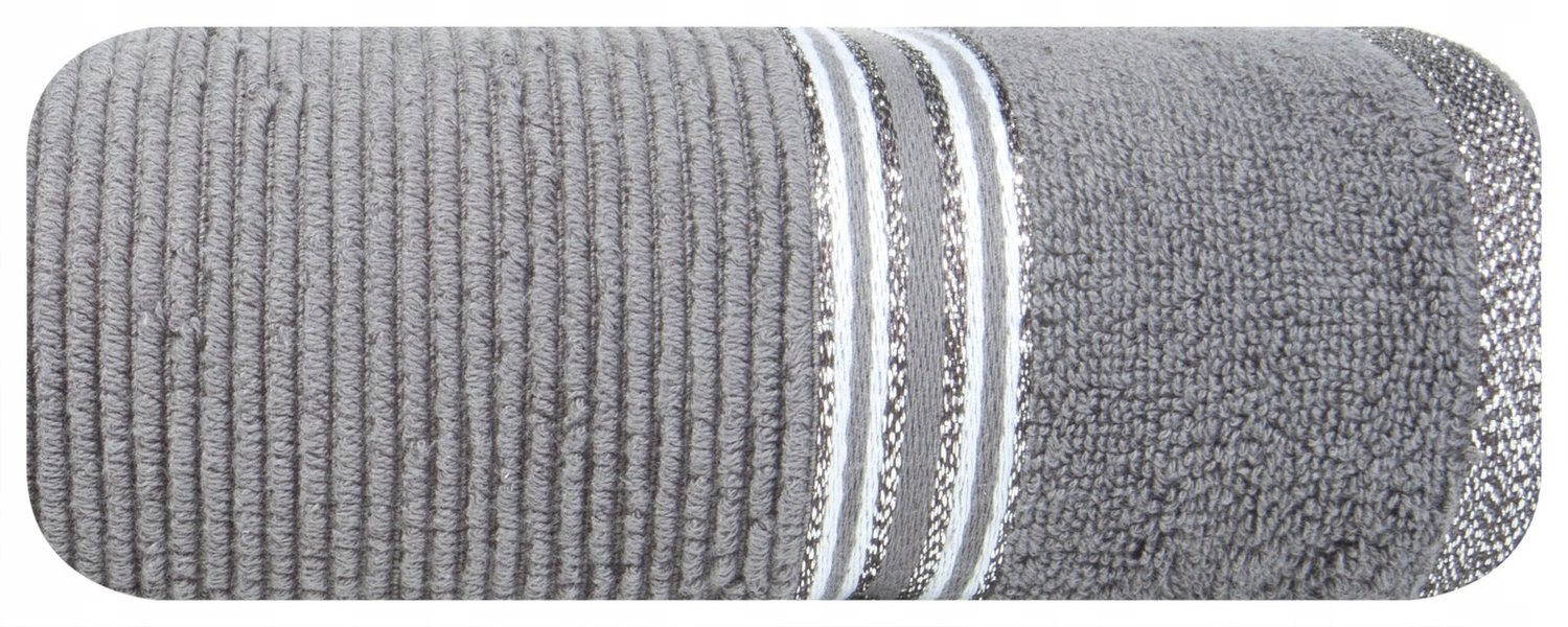 Zilveren Badhanddoek Filon 50x90 cm - Zacht en Absorberend