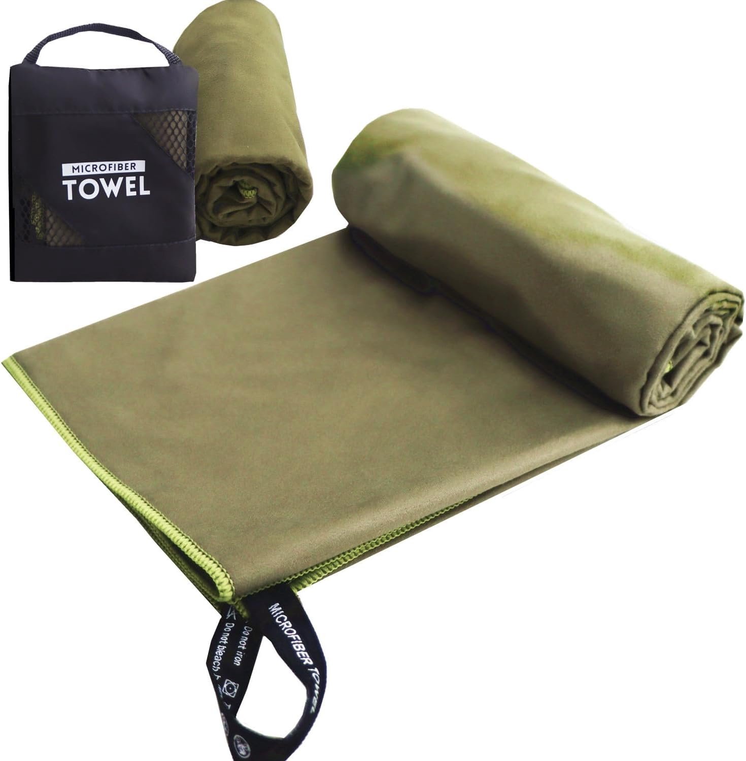 Famanu – Microvezel handdoek (80 x 150 cm) campinghanddoeken sneldrogend reishanddoek lichtgewicht extra grote strandhanddoeken sneldrogend voor reizen - sport - sportschool - strand - camping - zwemmen - backpacken