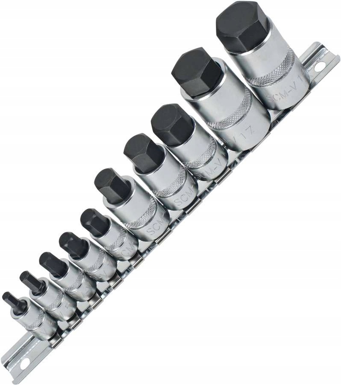 Set Inbussleutels 4-19mm 1/4", 3/8", 1/2" - 10 Delig