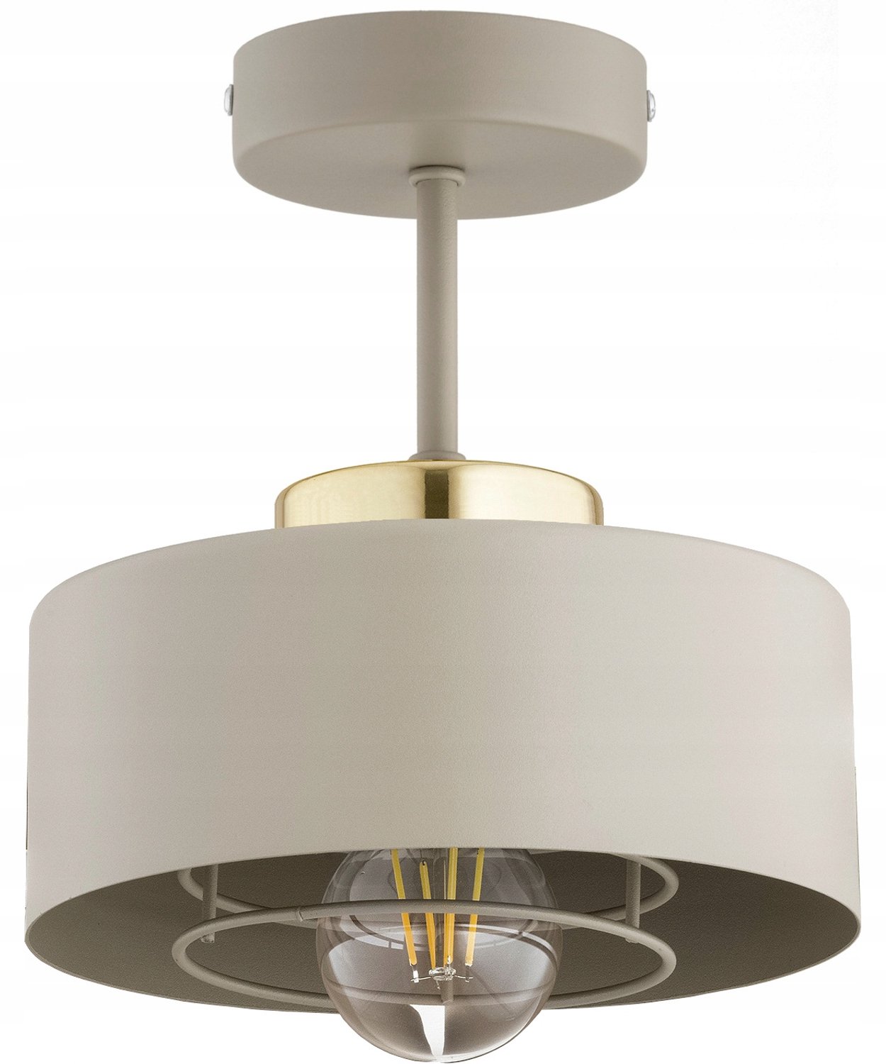 Hanglamp Plafondlamp Beige Ecru Loft Edison Stijl