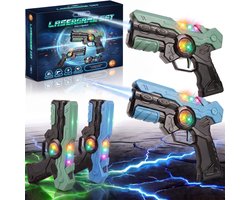 Tozy Lasergame Set voor Kinderen - 2 Laserguns & 2 Vesten - Buitenspeelgoed Schietspel Laser Tag - Pistool Speelgoed