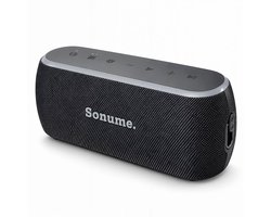Sonume One - Draagbare Bluetooth Speaker - 12 Uur Speeltijd - 60 Watt - Draadloze Muziek Box - IPX6 Waterbestendig - Krachtige Bass - Speaker Bluetooth - Bluetooth Box - Portable Speaker - Zwart