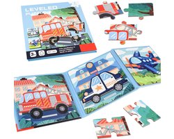 OUYLAF Magnetische puzzel - magnetische puzzeldoos - Autostyling - magnetische puzzels voor peuters - magnetisch puzzelboek - 12-16-20 stuks - Vanaf 3 Jaar - voor kinderen in de autorit, vliegtuig, kinderverjaardag, geschenken