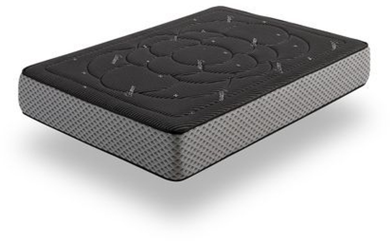 Matrix Traagschuimmatras 135x190 Cashmere Night Comfort Hoogte 30cm Gemiddelde-Hoge Stevigheid. Matris Zwart