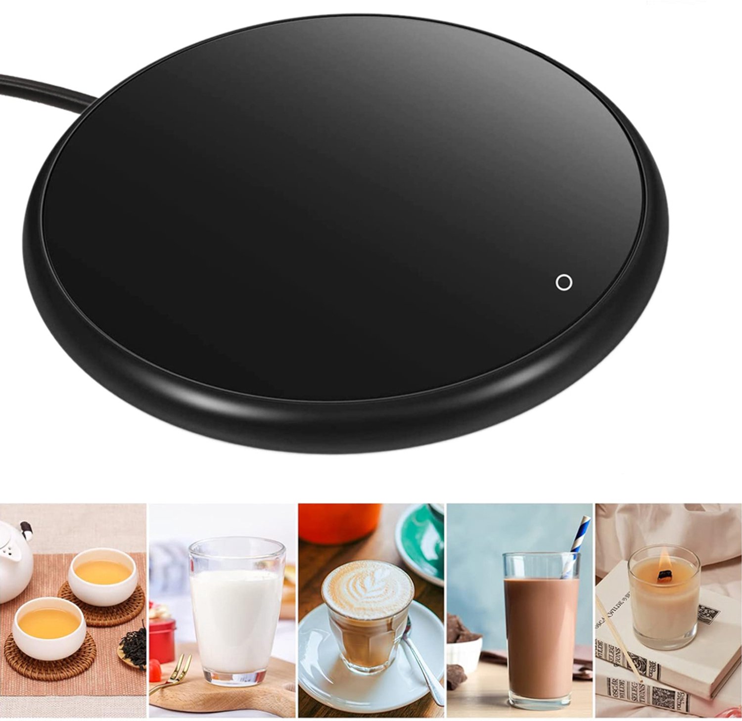 Koffiemokverwarmer - Elektrische Onderzetter-Drankverwarmer - USB-Mokverwarmer - Met 3 Temperatuurinstellingen