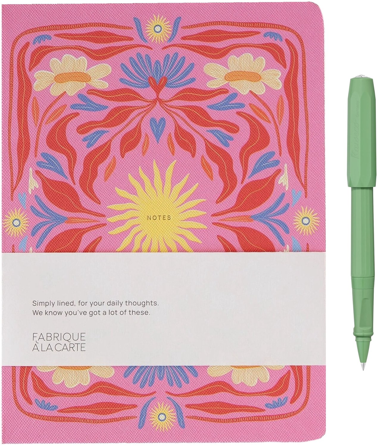 Kaweco - Perkeo - Gel Roller - Jungle Green - Fabrique - Notitieboek - gelineerd Sun Pink